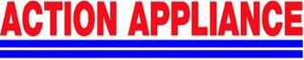 A red and blue logo for action appliance