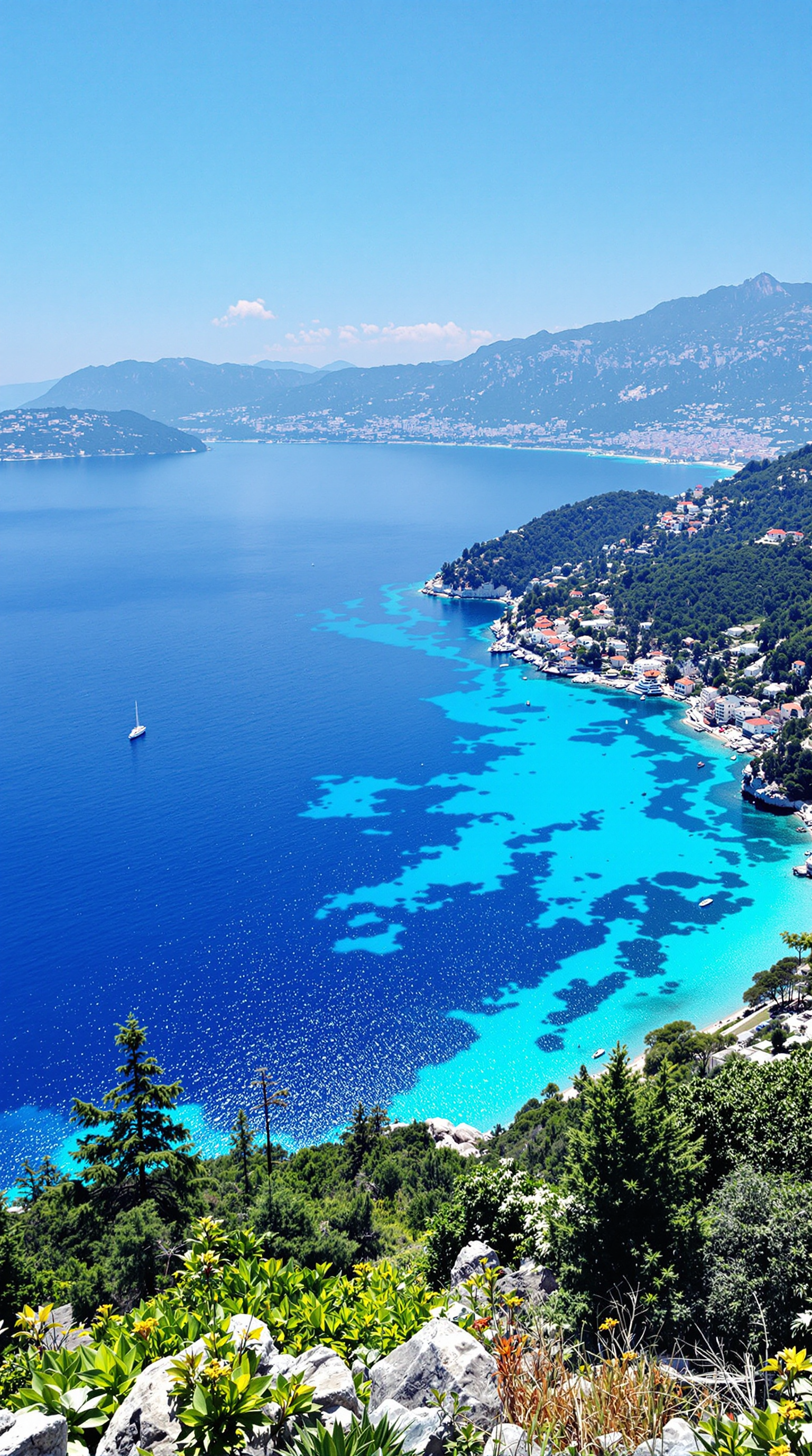 Beautiful coastline of Fethiye, Turkey.