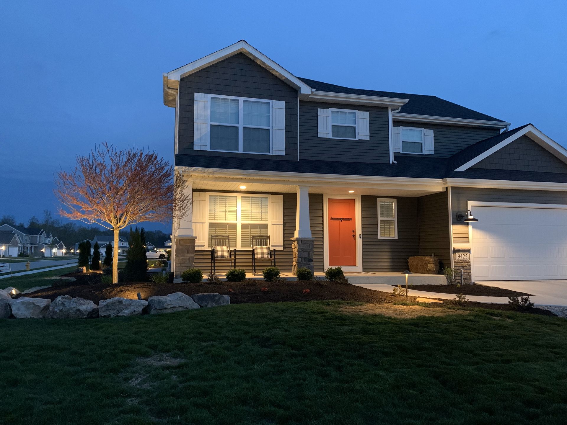 Landscape installation in Syracuse, IN