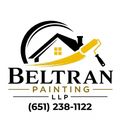 Logo for Beltran Painting: A stylized 