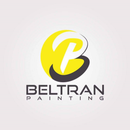 Logo for Beltran Painting: A stylized yellow and black
