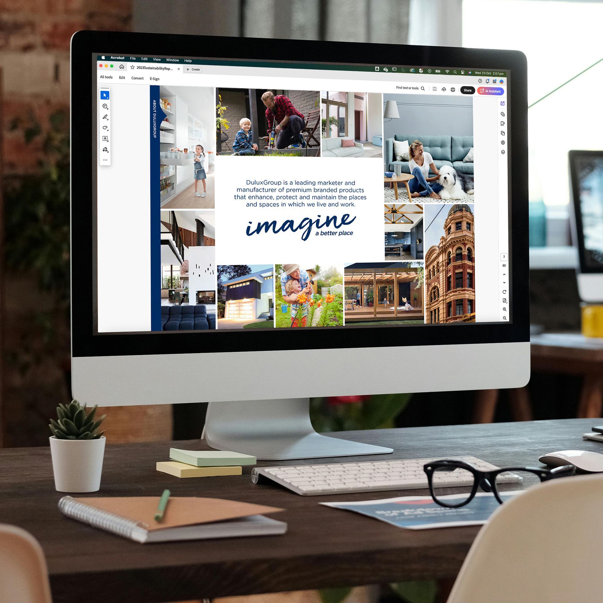 dulux sustainability report, sustainability report 2023, digital report design, document design, online report design