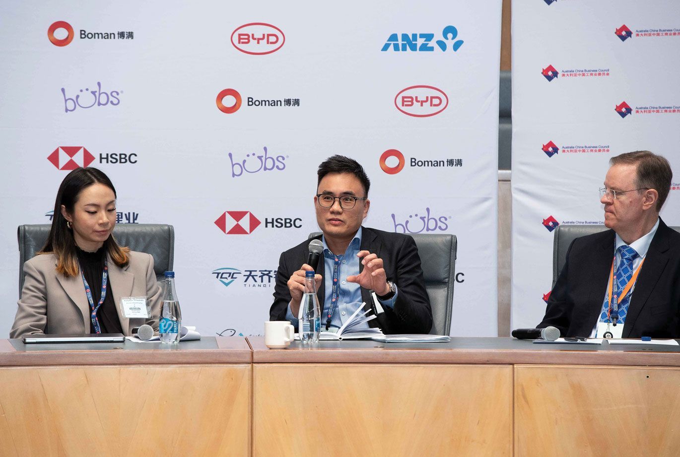 business council event branding design Canberra theme design