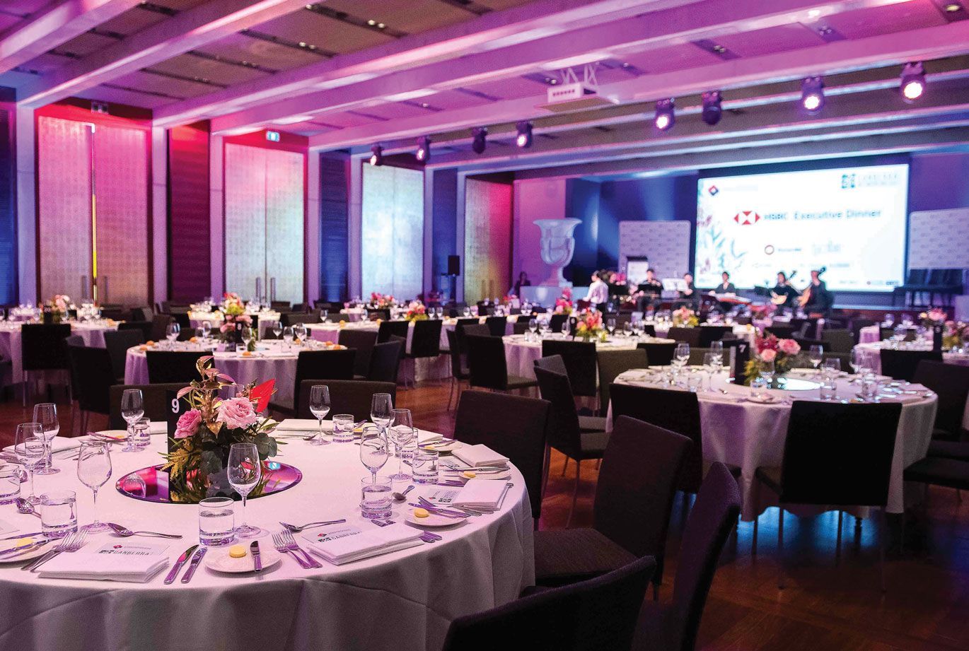 business council event branding design Canberra theme design