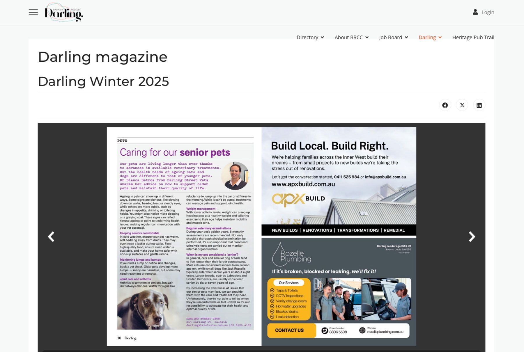 the darling magazine, graphic design, Sydney ad designer, magazine design