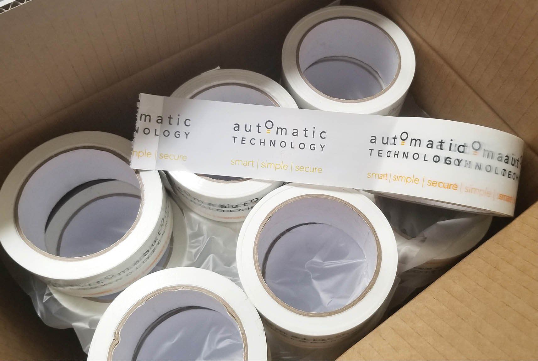 bnd, custom printing on packaging tape, corporate design and print, Sydney graphic design business, Sydney print supplier