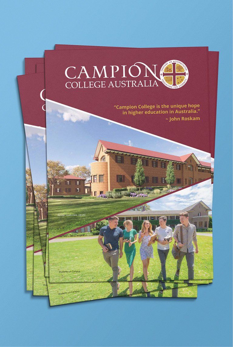 Sydney graphic design business, corporate design, campion college, campion college brochure, brochure design, education