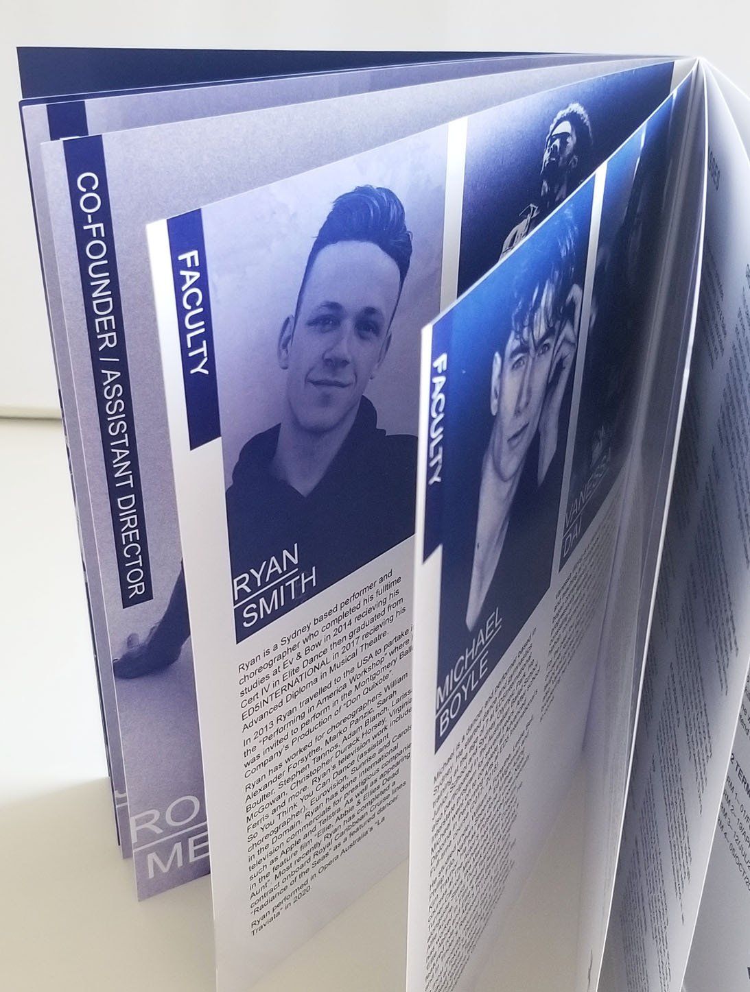 Sydney graphic design business, custom graphic design, a5 printed booklet, a5 printing Sydney, dance booklet, composed dance