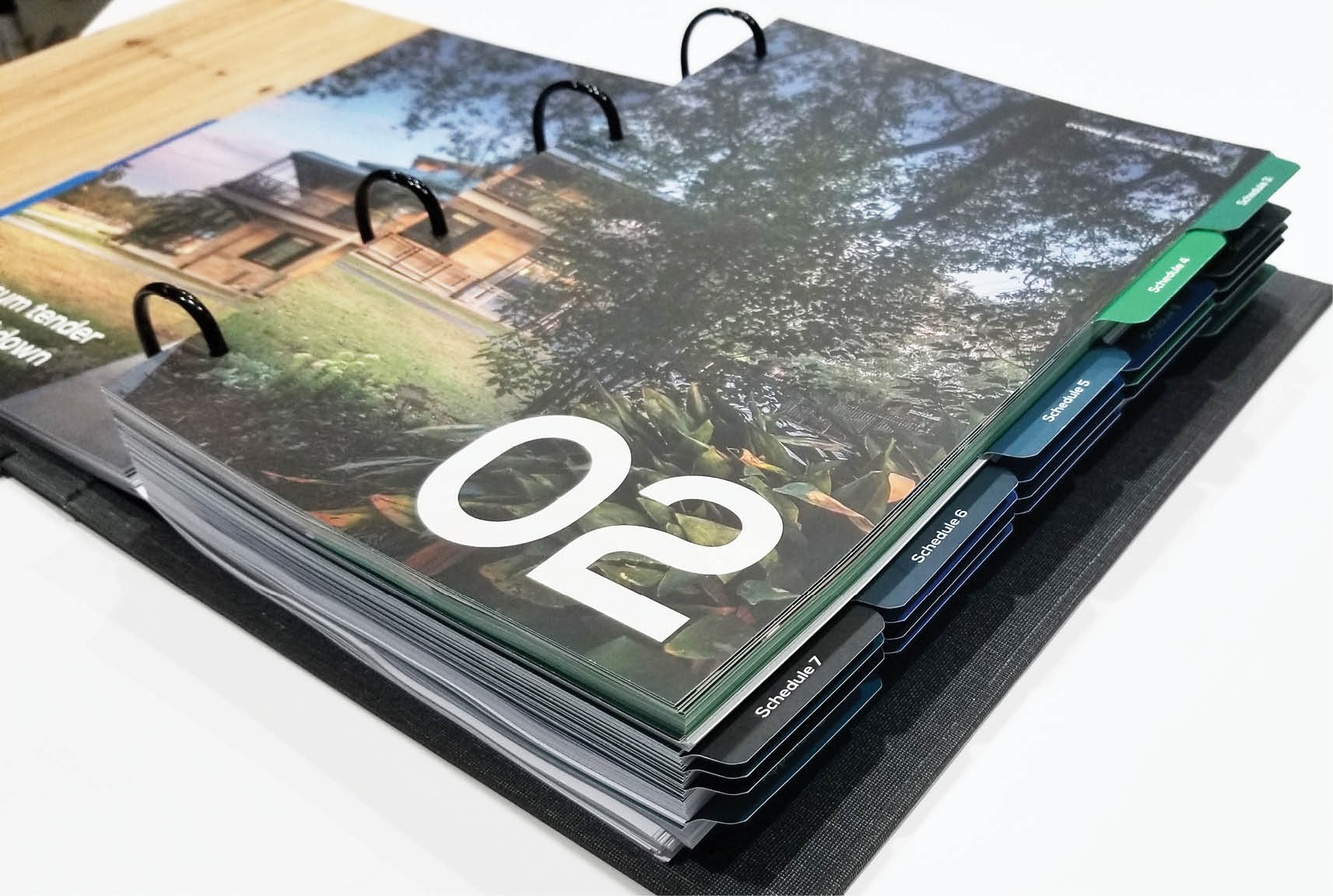 a4 tender design including page tabs