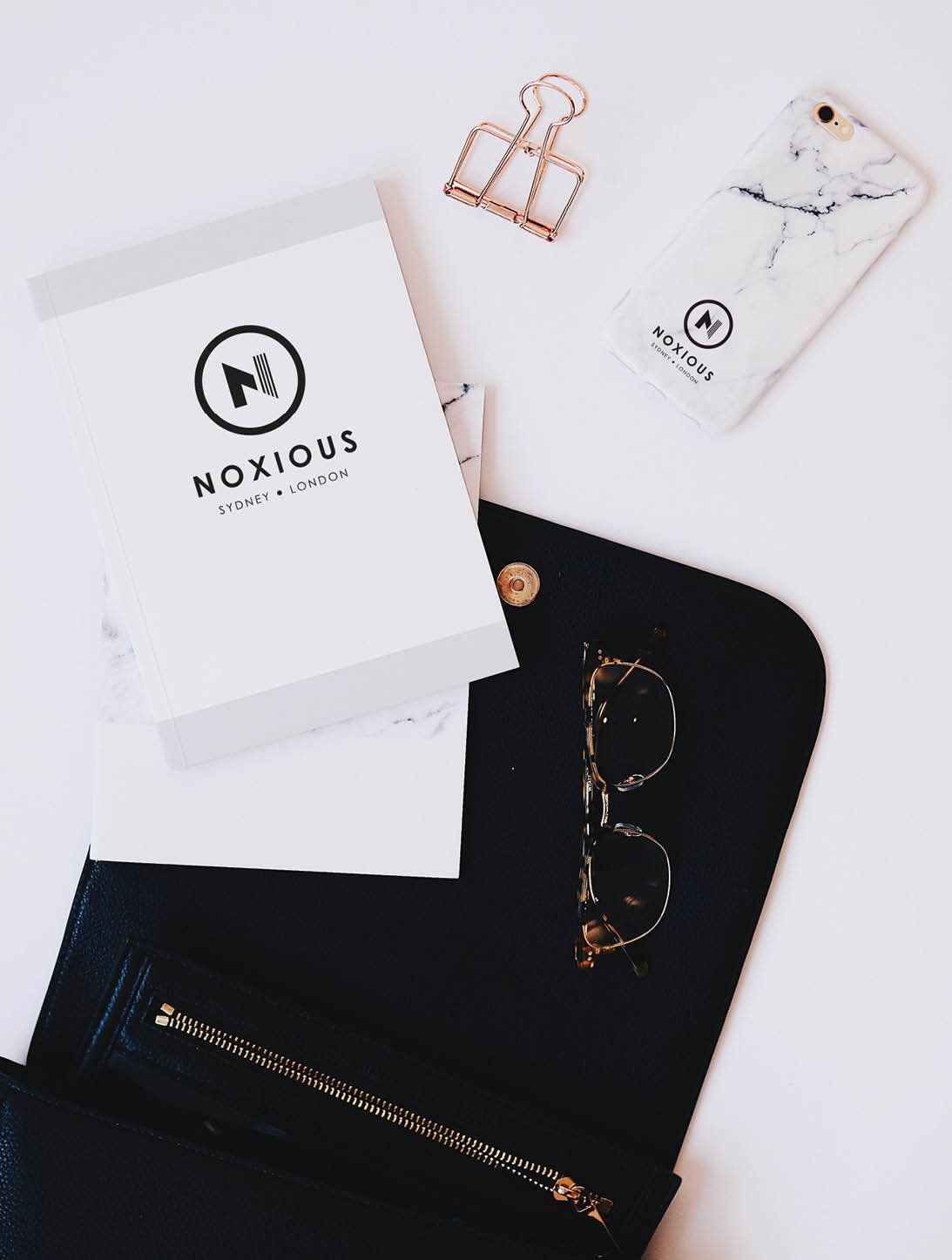 Sydney graphic design, logo design, custom logo, branding design, logo on notebook