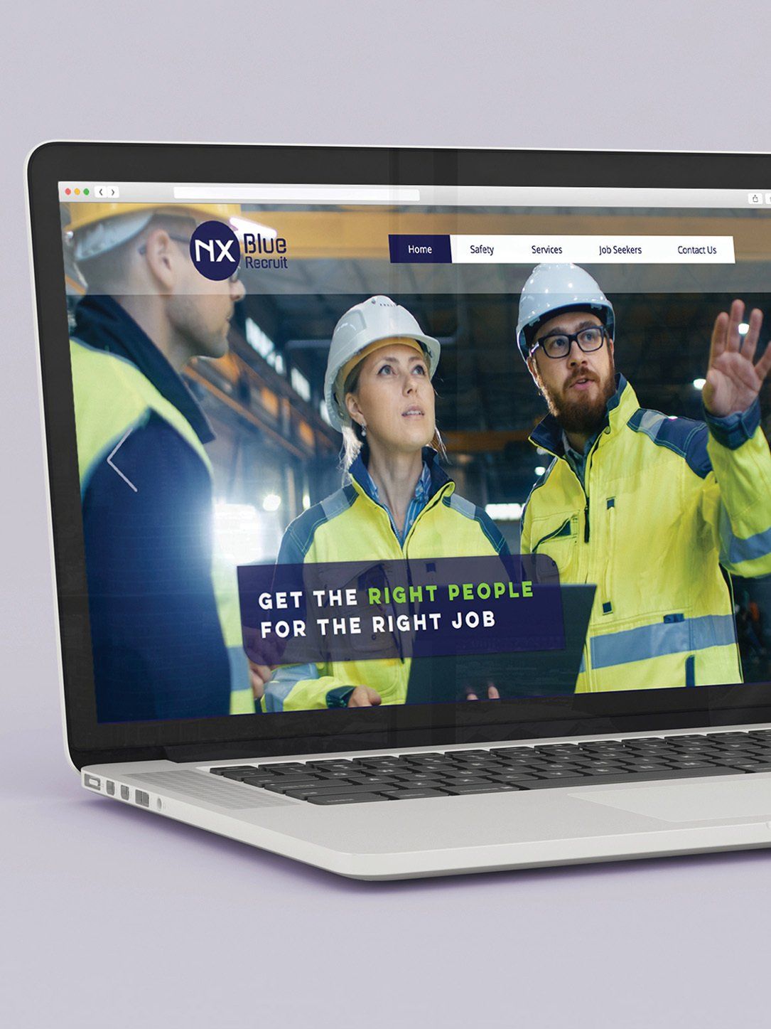 nx blue recruit, Sydney graphic design, recruitment branding, website design, web page design, website design Sydney