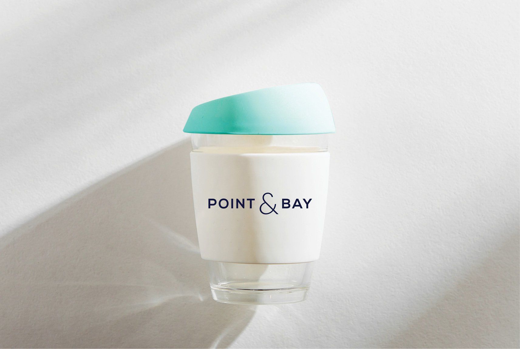 point & bay property, custom logo design, Sydney graphic design business, real estate business branding, reusable coffee cup