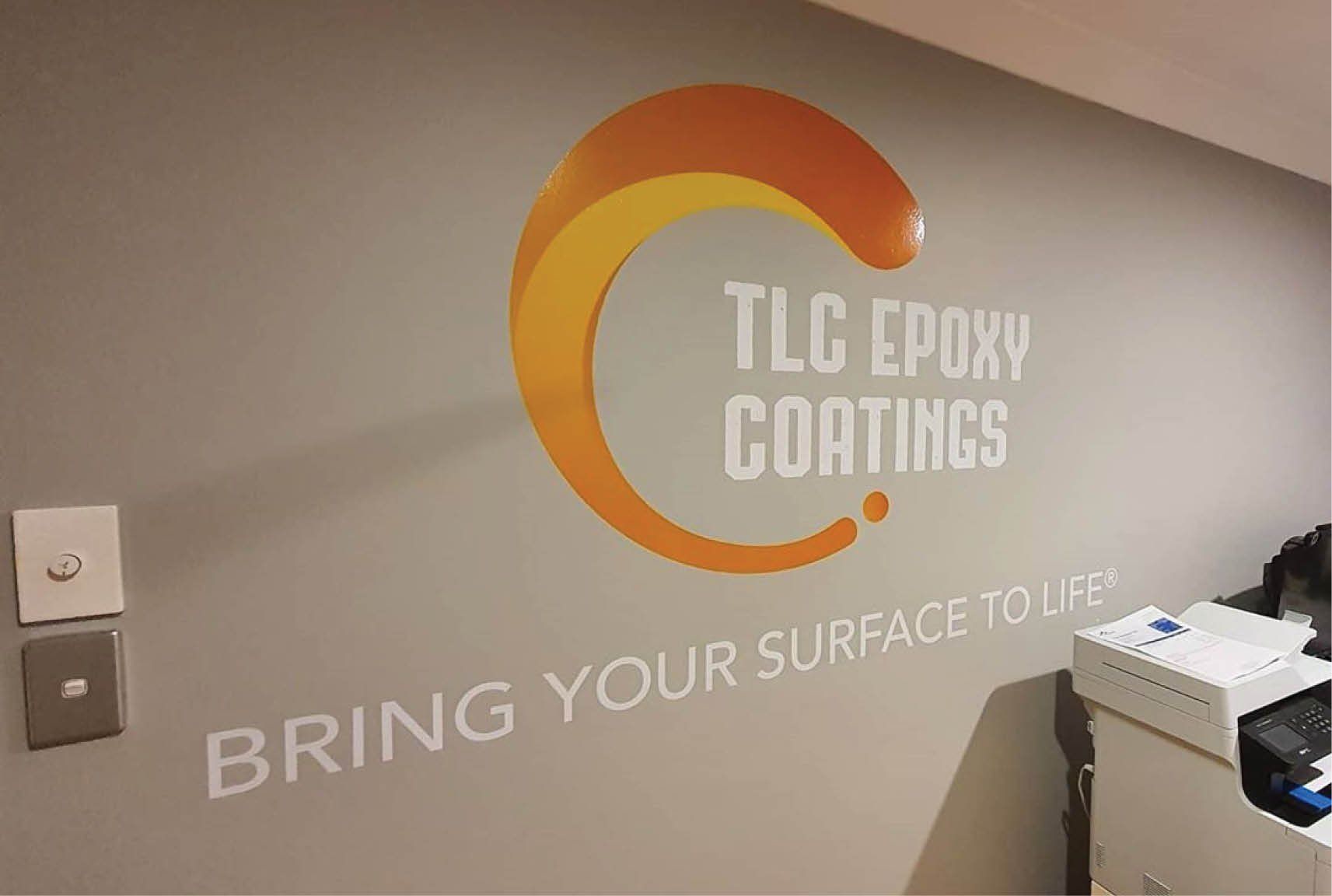 tic epoxy coatings, logo, wall sticker, Australian small business, graphic designer Sydney, Sydney graphic design studio