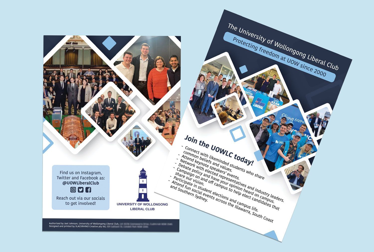 University of Wollongong flyer, a5 flyer, branding, Sydney graphic designer, printed flyers Sydney, uni printing, UOW