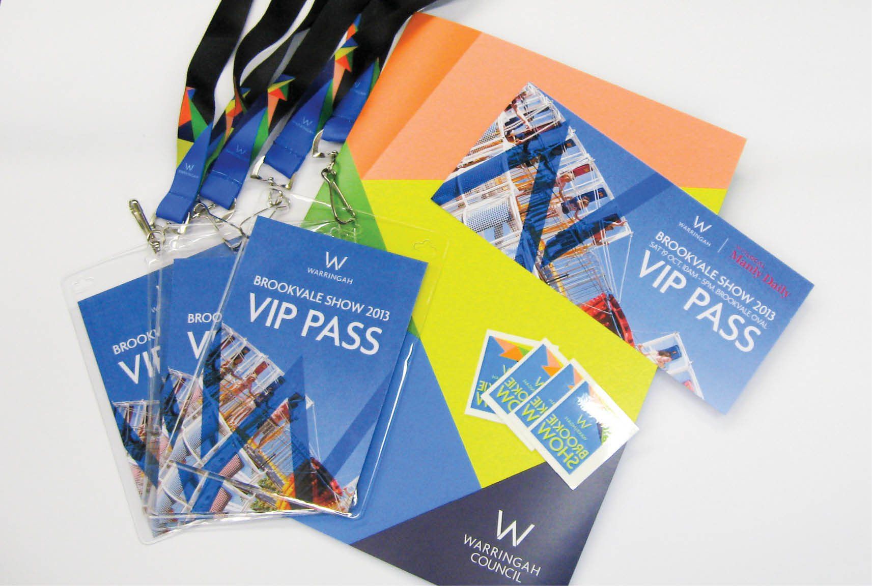 Sydney corporate graphic design, branding design, event design, event branding, vip pass, community day event