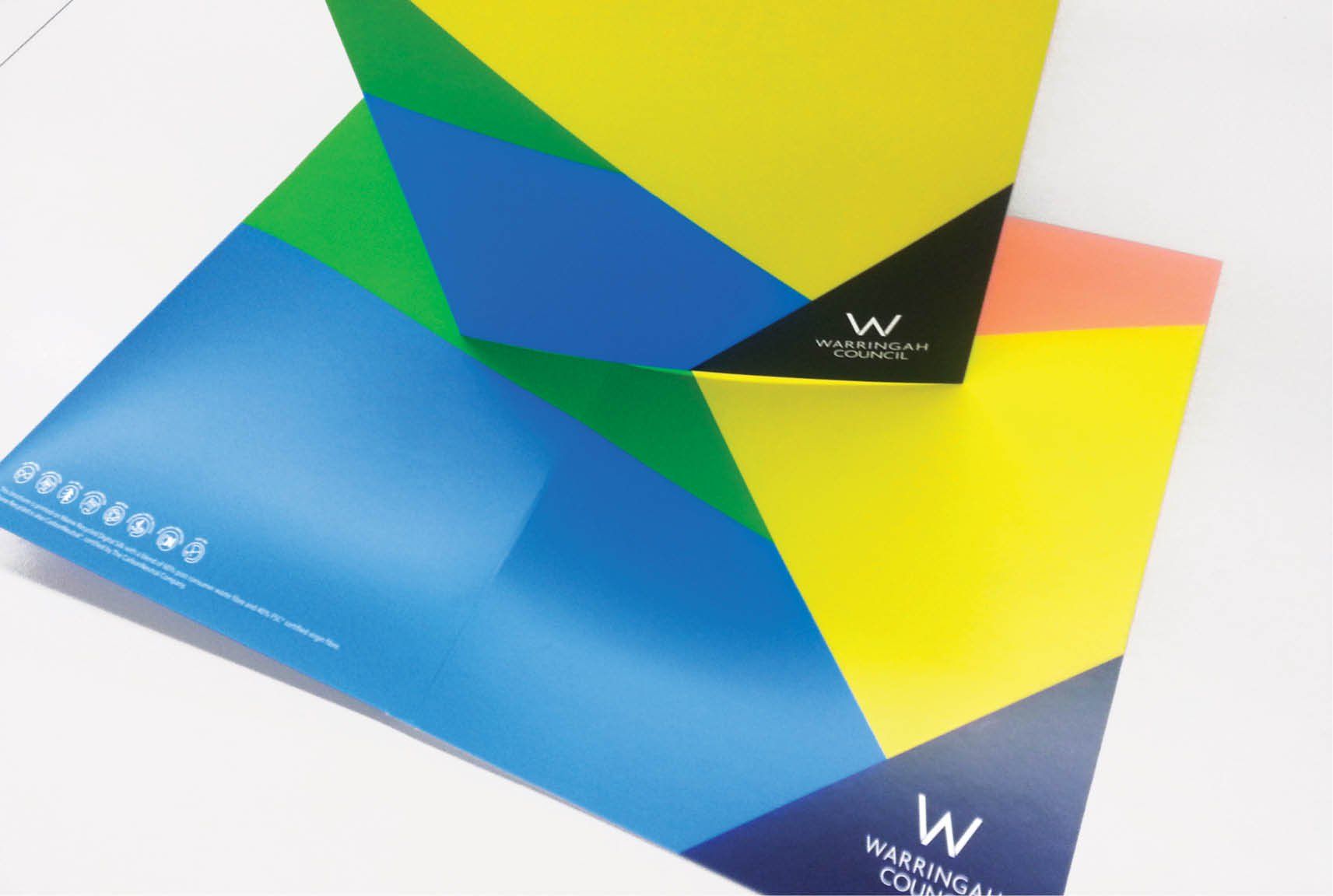 Sydney corporate graphic design, branding design, council design, presentation folder, presentation folder printing