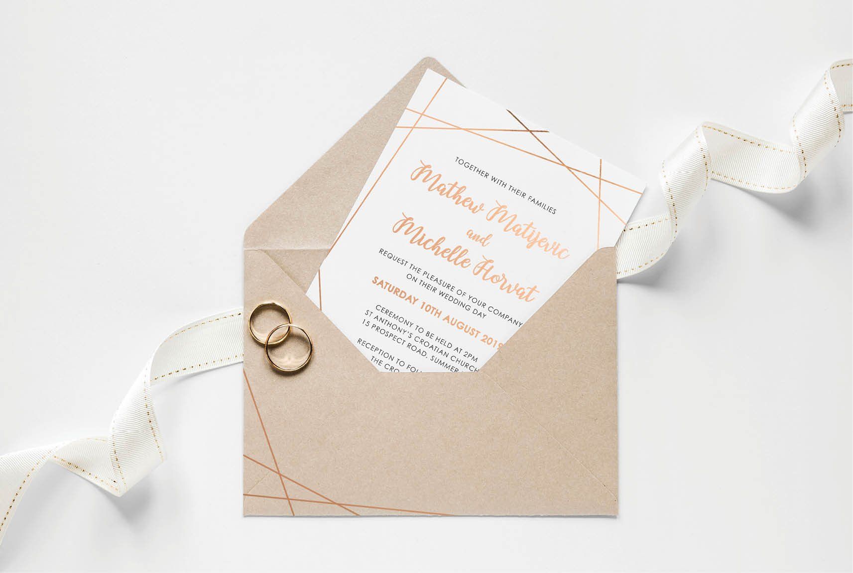 Sydney graphic designer, graphic design business Sydney, wedding invitation design, invitation printing, a5 invitations