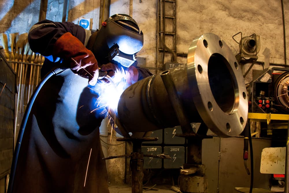 Welder Working on Project — Labour Hire Specialists In Mackay, QLD