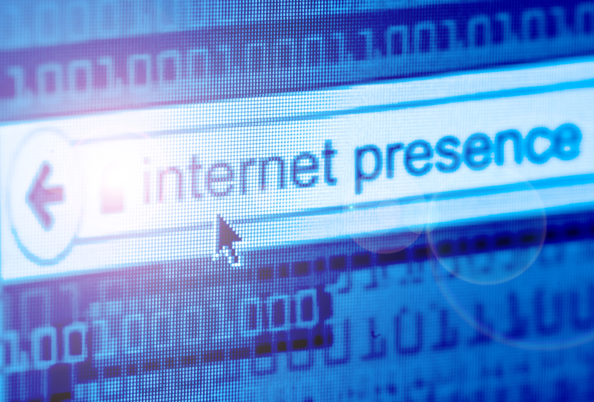 Internet browser with the phrase