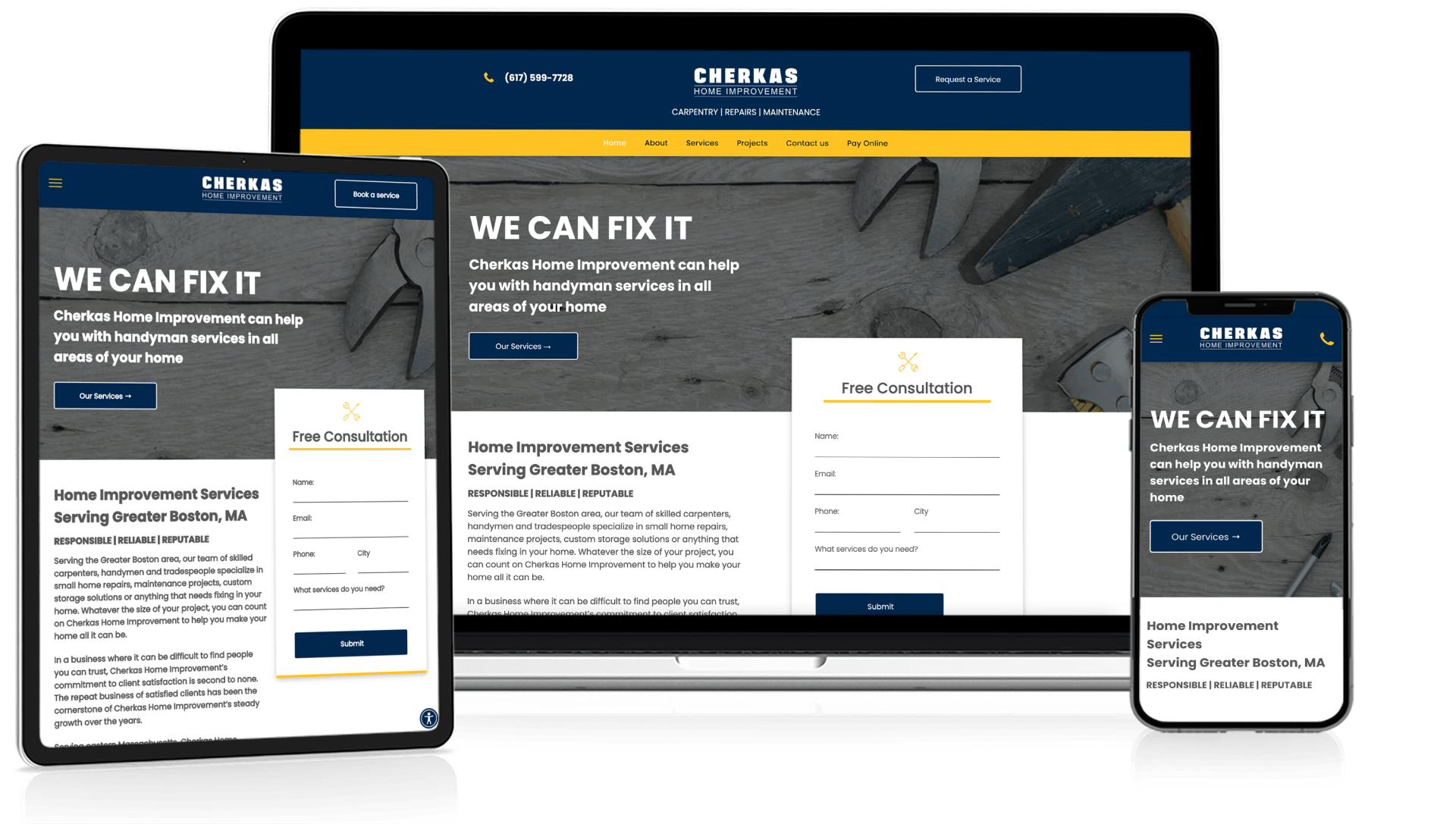 Website Design for Handyman Companies