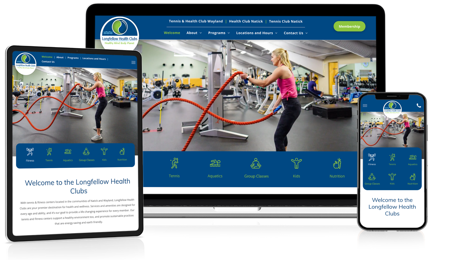 Website Design for Health Clubs