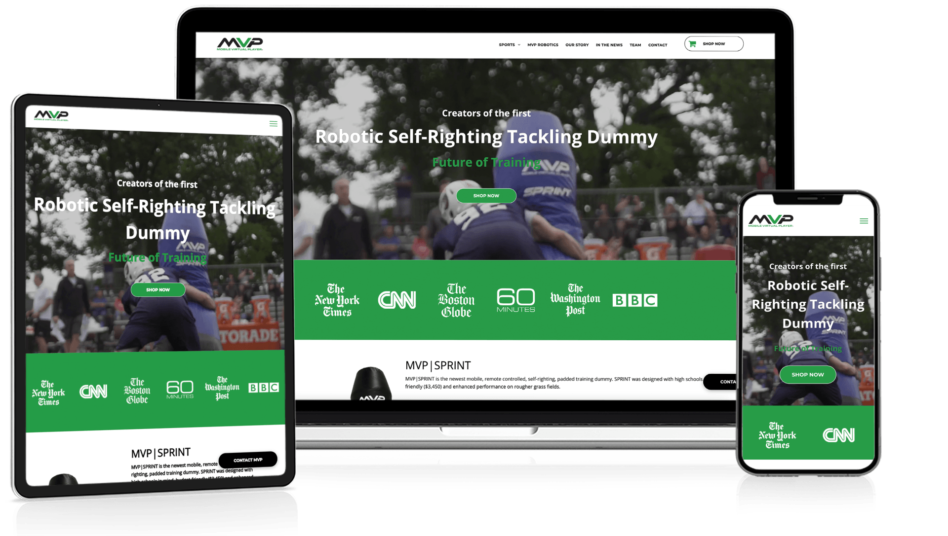 Website Design for Sports Companies