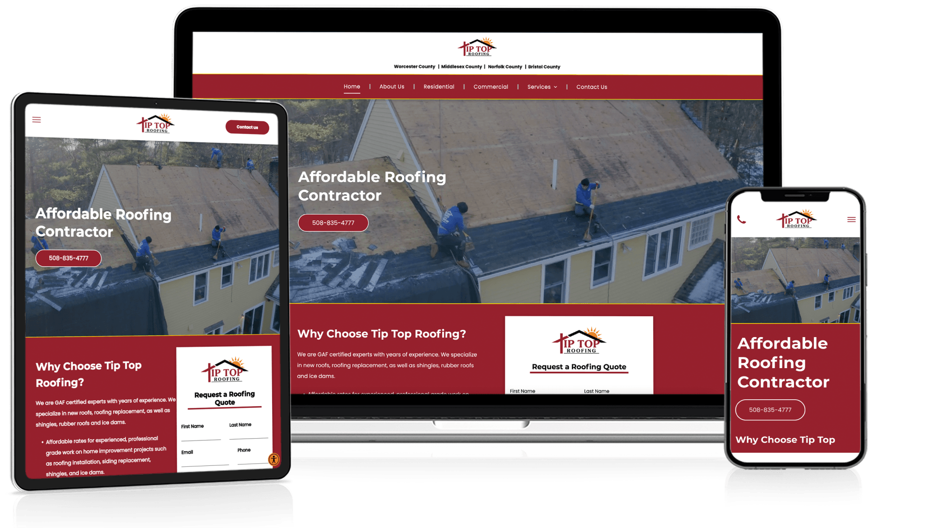 Website Design for Roofers