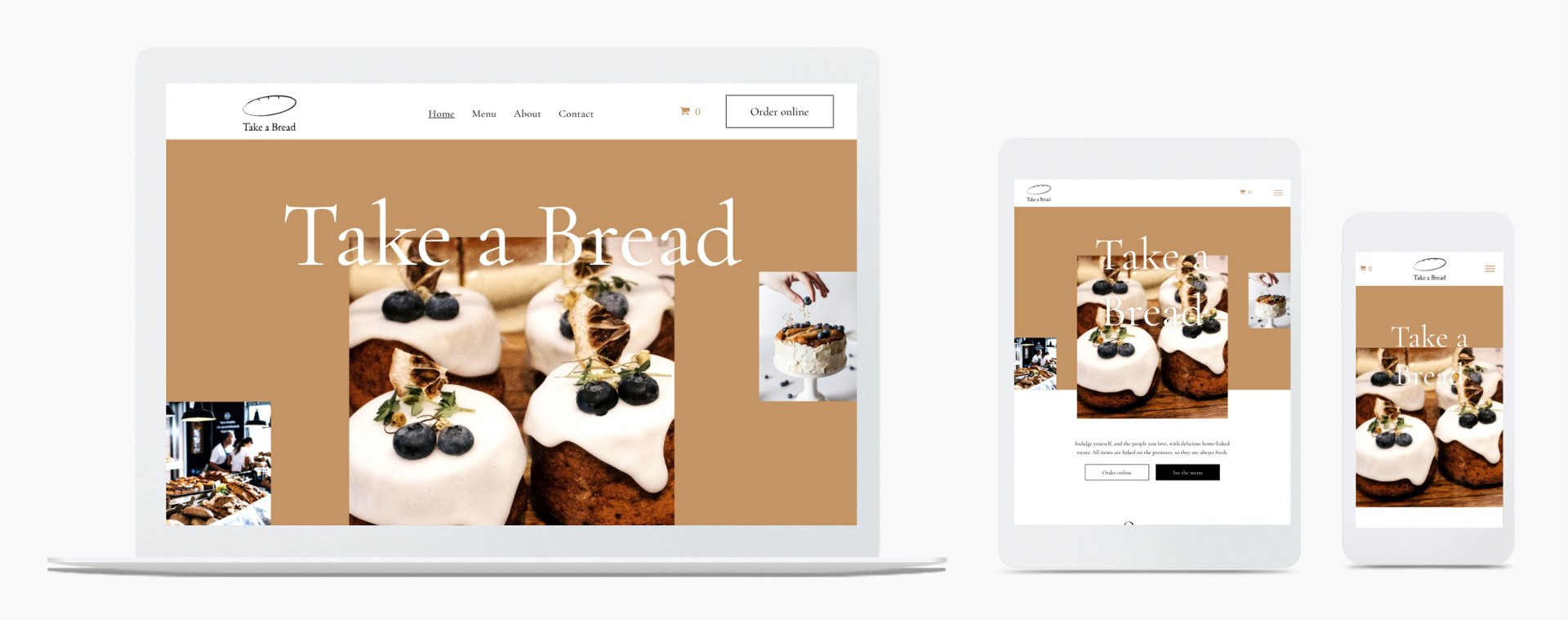 Website Design for Bakery Shop