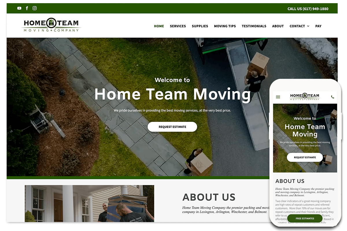 Website Design for Moving Companies