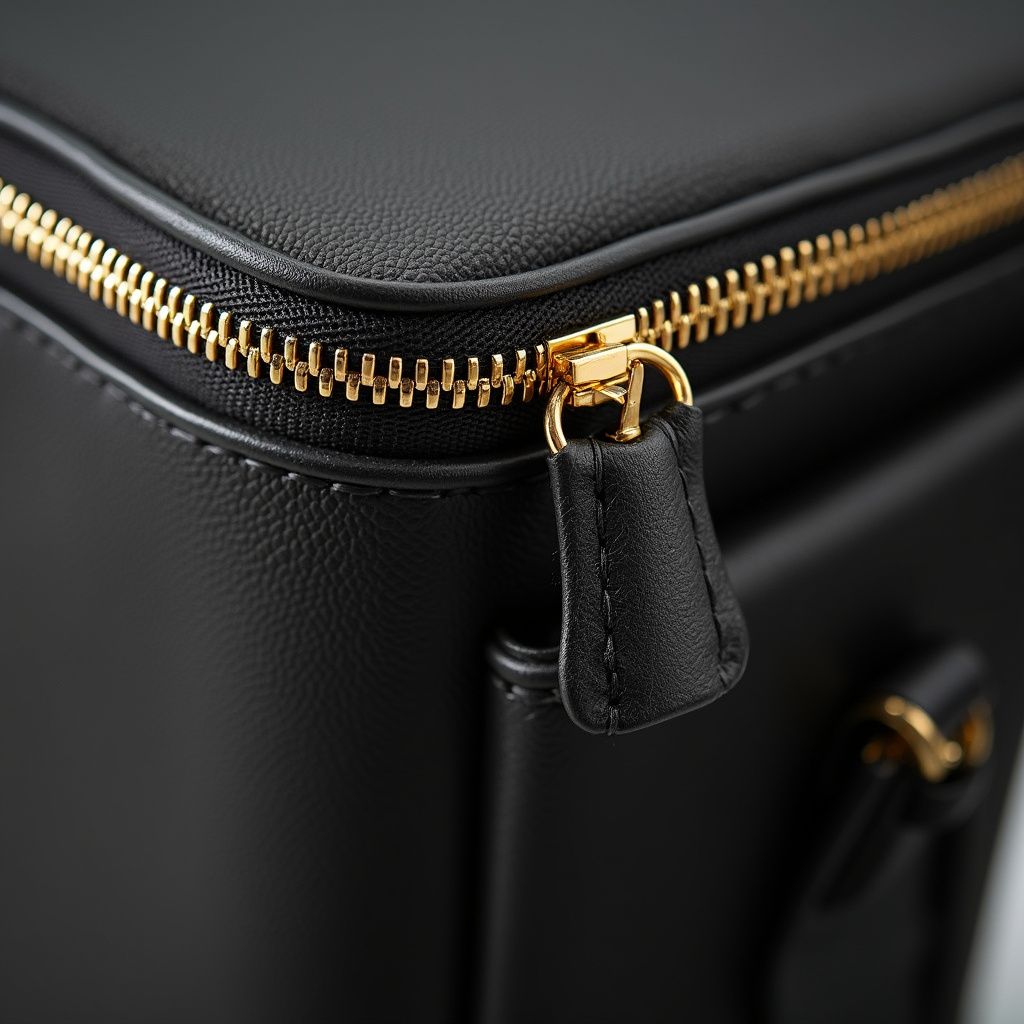 Premium zipper detail on insulated tote bag by The Stever Co