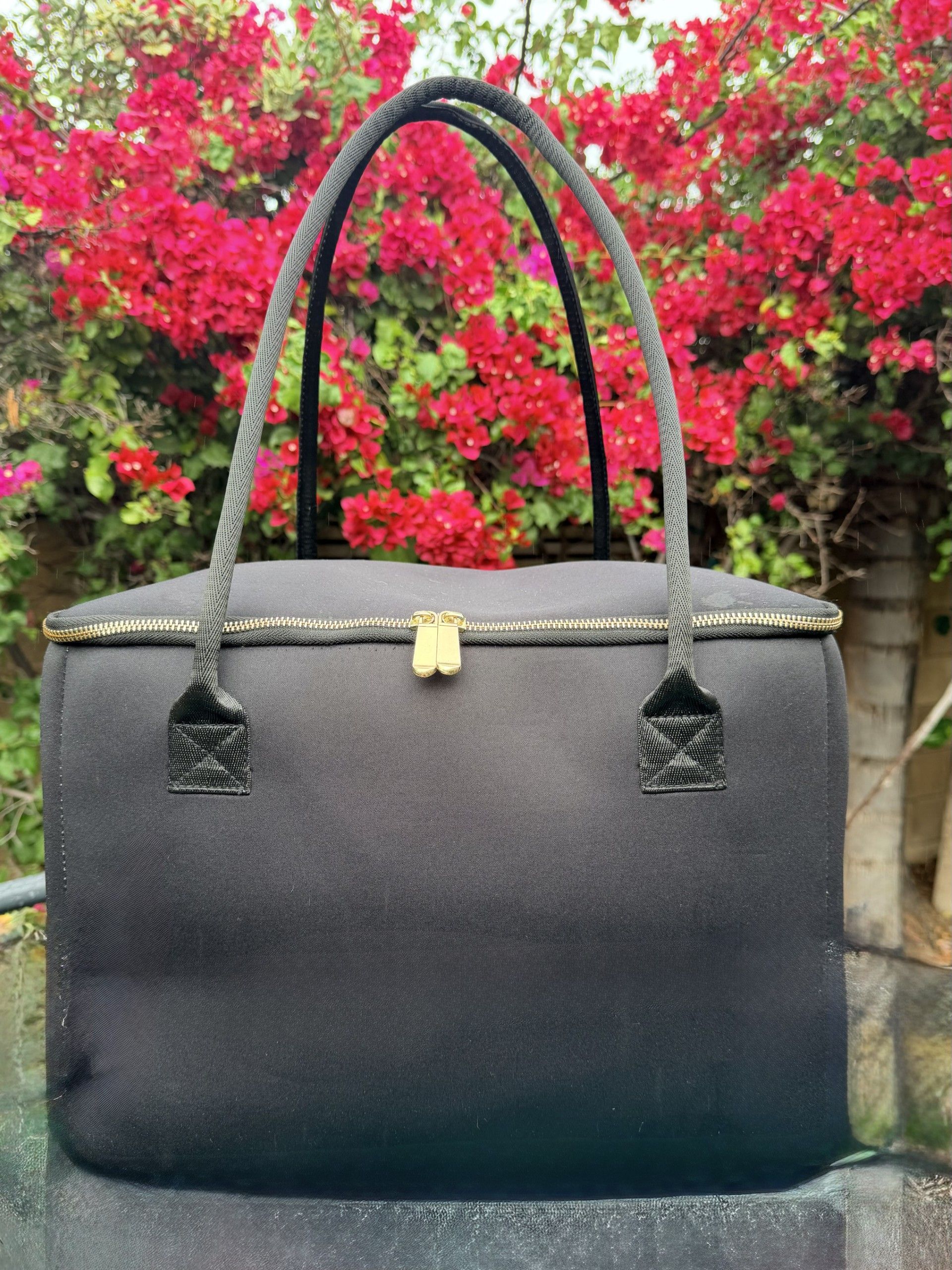 Tentacle & Tide insulated tote bag by The Stever Co with navy octopus fabric detail