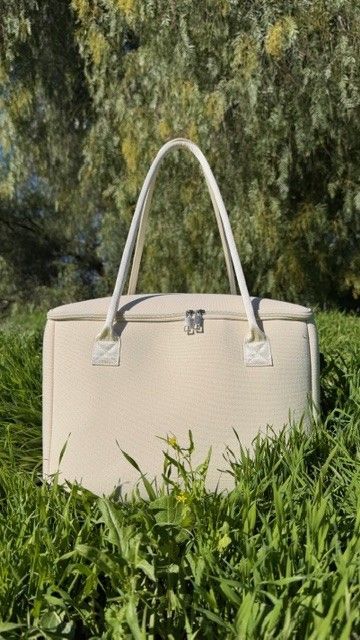 Salt & Stone insulated tote bag by The Stever Co in outdoor Menifee setting