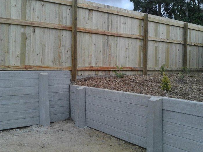 grey retainer wall