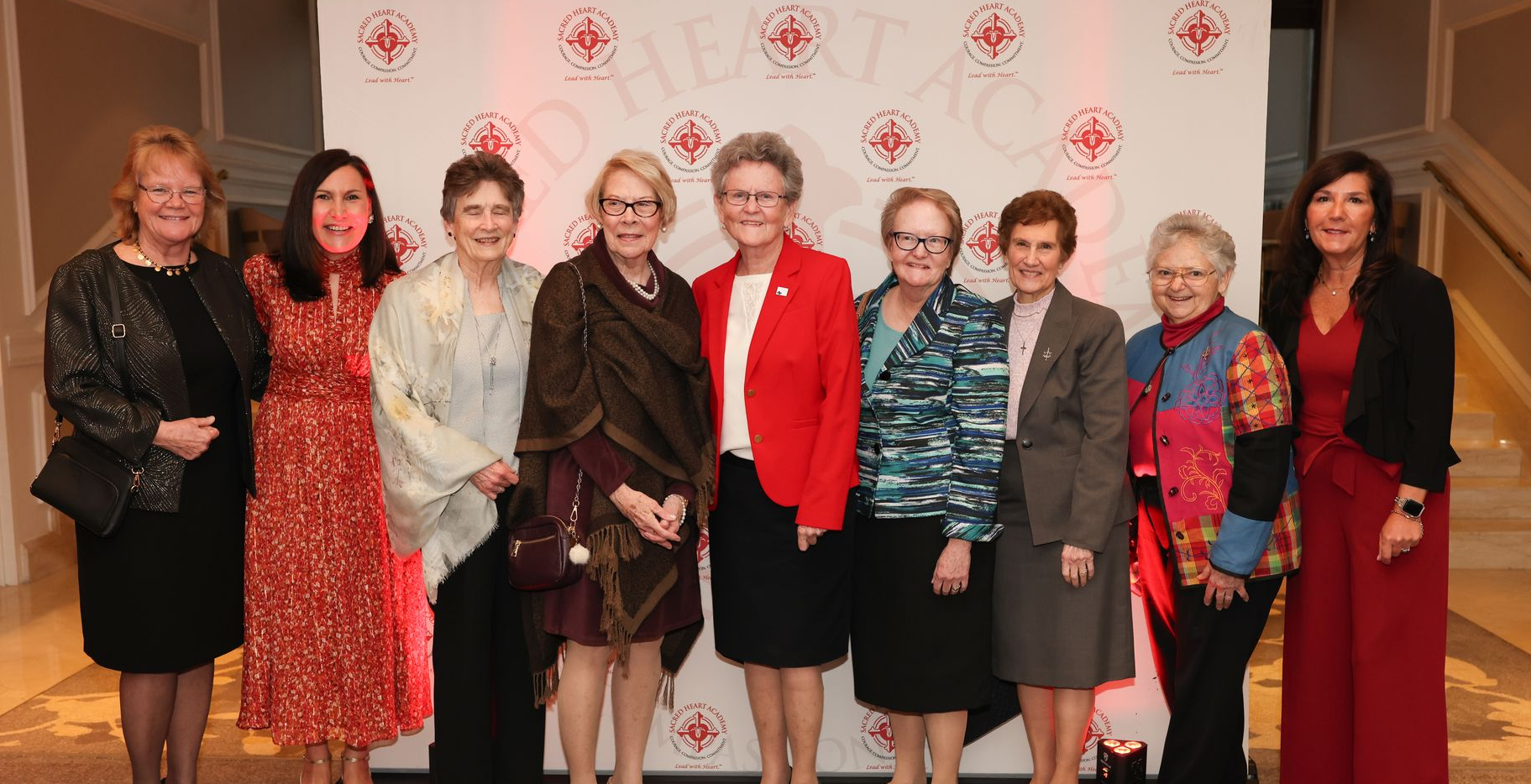 The Sisters of St. Joseph with the Sacred Heart Academy Leadership Team