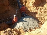 Pipe Being Installed - Oxford, MS - Precision Engineering Corporation