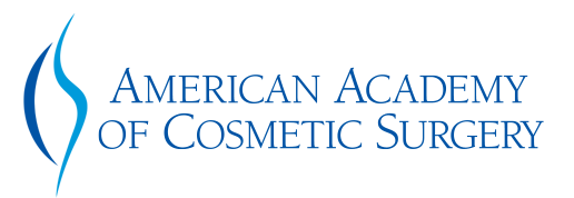 The logo for the american academy of cosmetic surgery