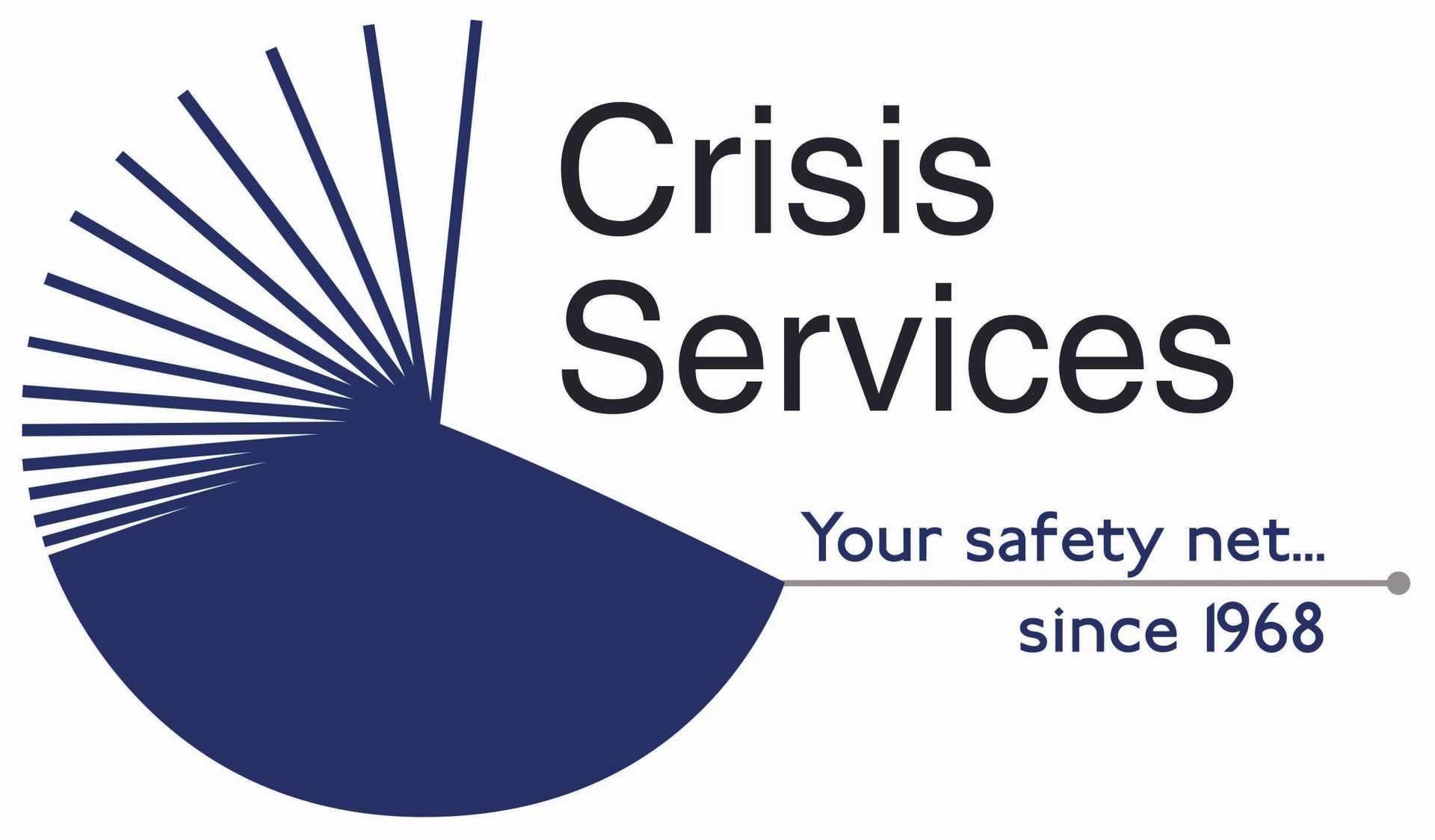 A logo for crisis services your safety net since 1968