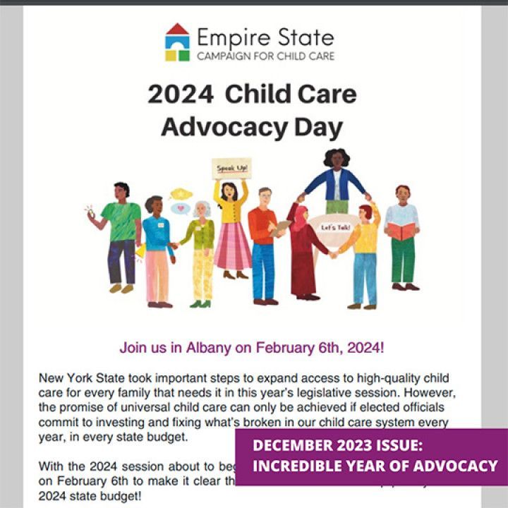 Empire state campaign for child care announces 2024 child care advocacy day