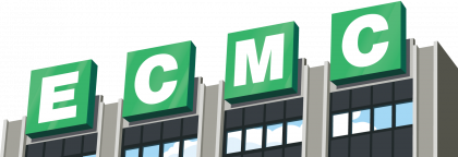 A building with the letters ecmc on it