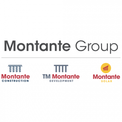 The montante group logo has three different logos on it