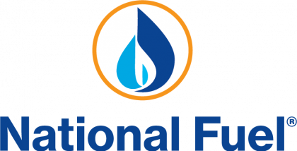 The national fuel logo has a blue flame in a circle.