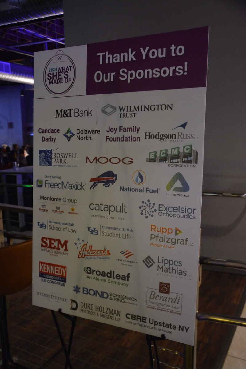 A sign that says thank you to our sponsors