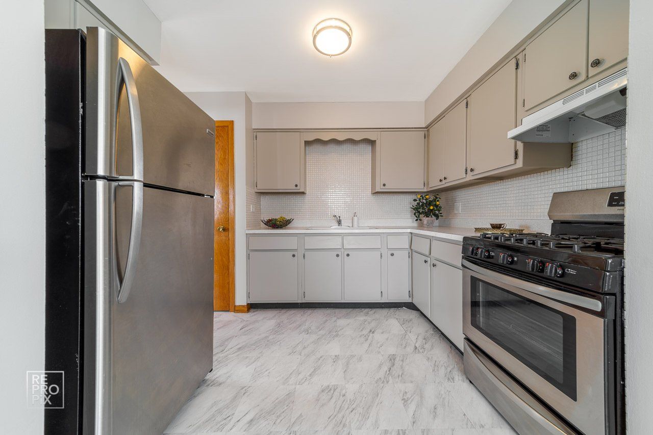 kitchen with stainless steel appliances