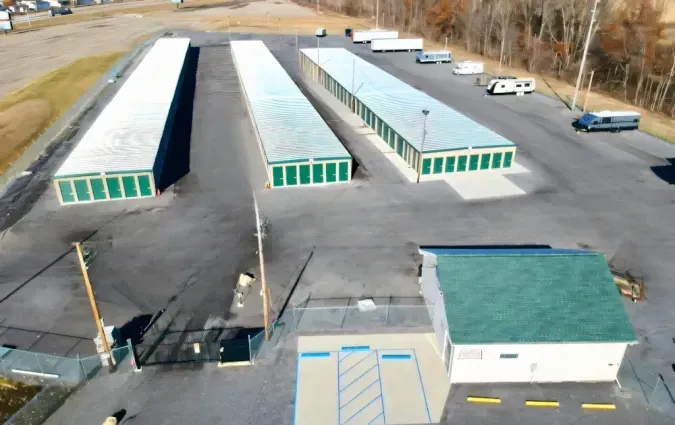 Aeriel view of facility