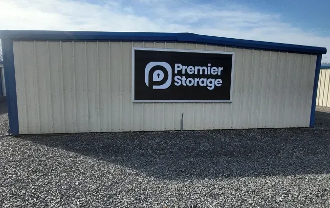 Front entrance and security gate at Premier Storage 744 Main Street Conway AR