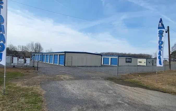 Outdoor drive-up storage units at 744 Main Street Conway Arkansas