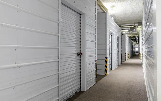 Interior storage unit row