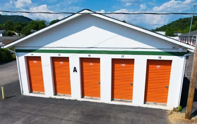 Front  View of Drive Up Unit Row