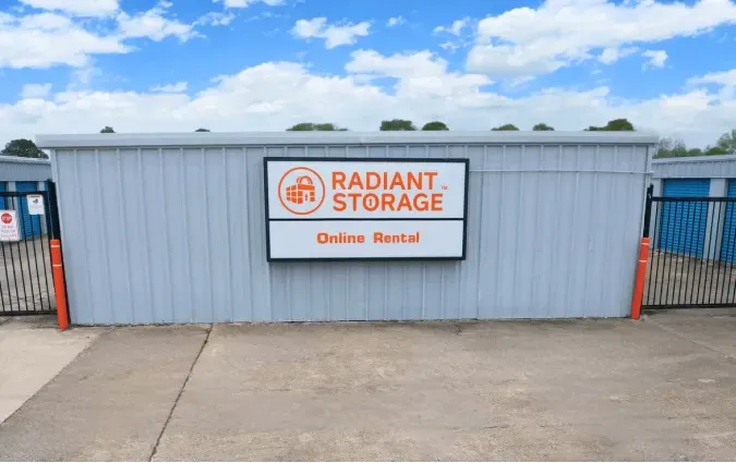 Front entrance and sign