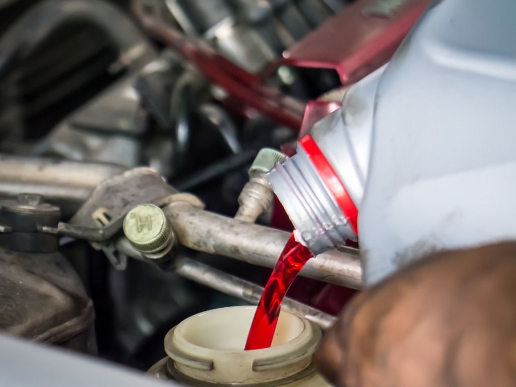 Transmission fluid being poured | JCruz Motors